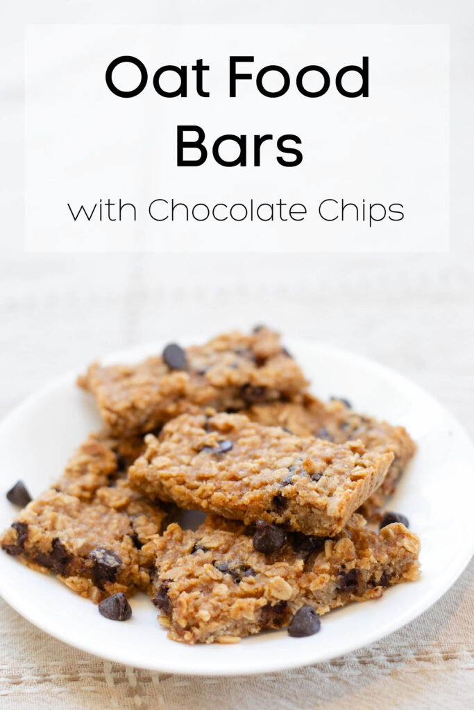 Oat Food Bars with Chocolate Chips