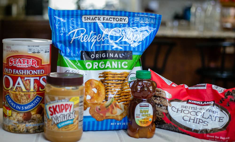 Peanut Butter Pretzel Granola Bar Ingredients